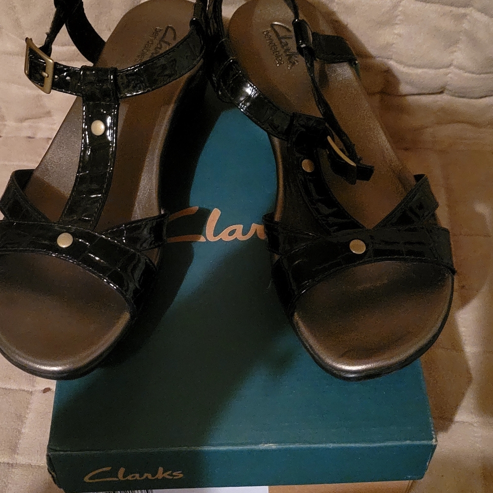 Clarks Women's Black Sandals